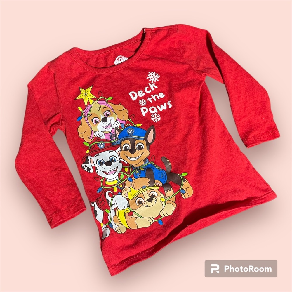NWOT Christmas Paw Patrol long sleeve